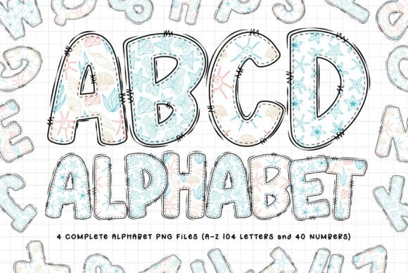 Capturing Coastal Charm: The Seashell Doodle Alphabet