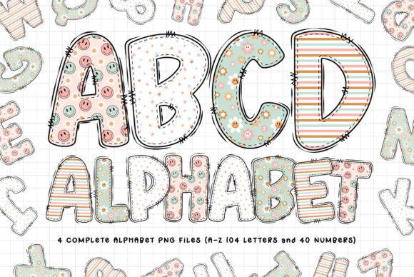 Daisy Smiley Face Alphabet Sublimation: Infusing Joy into Every Design