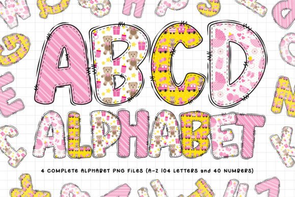 Designing With Character: Birthday Baby Girl Alphabet Clipart