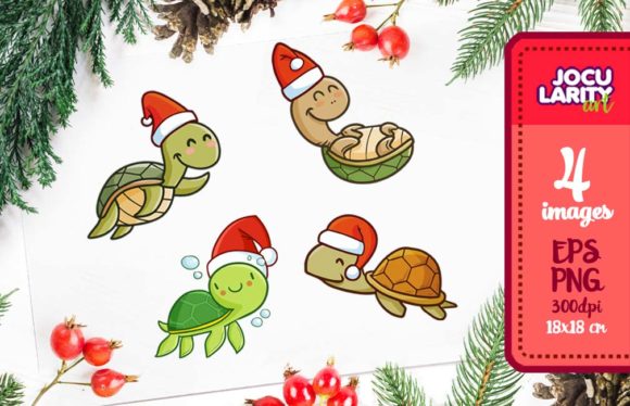 Hilarious Holiday Turtles: Your Ultimate Festive Design Kit