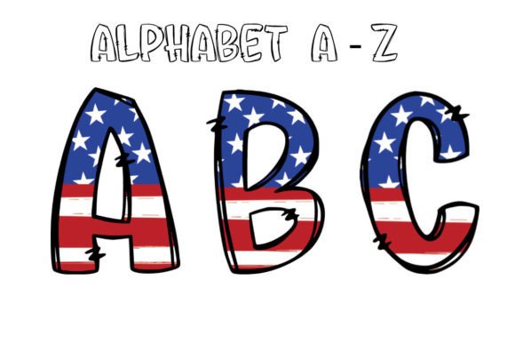 Ignite Your Designs with 4th of July Alphabet PNG 3