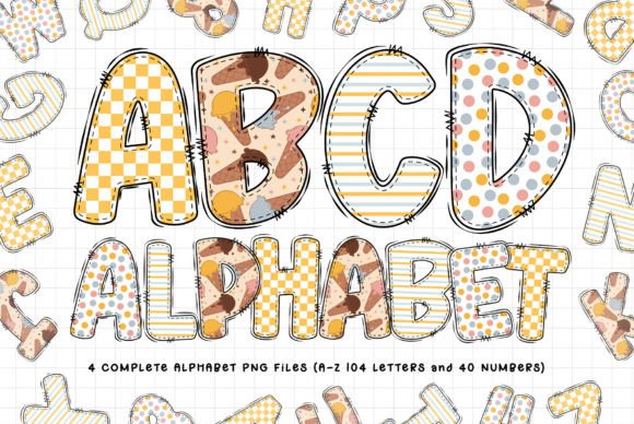 Sweet Summer Alphabet PNG Sublimation for Creative Projects