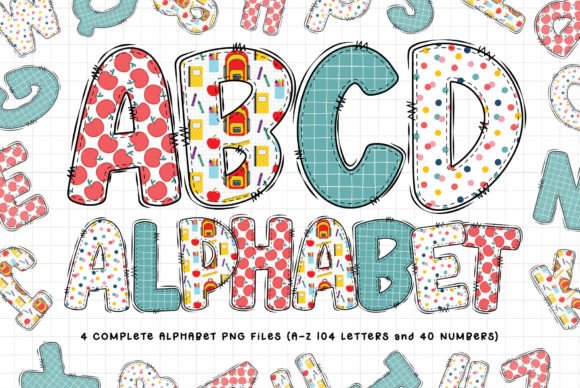 Unleash Playful Creativity with School Doodle Alphabet Letters
