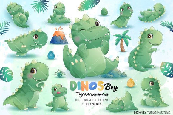 Unleash Your Brand's Roar with Dinosaur Tyrannosaurus Clipart