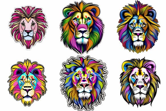 Unleashing the Power of 6 Lion Head Transparent PNG #175