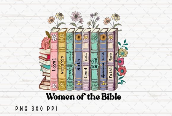 Women of the Bible Retro Christian God: A Design Asset for Faith-Based Branding